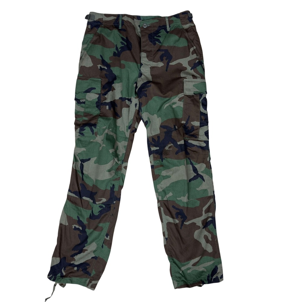 US Military VTG 80s.BDU Cargo Pants Mens Med Reg Camo Woodland Tactical Trousers
